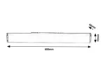 6270 Lampa łazienkowa Danton LED 14W chromowy L60cm IP44