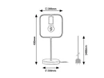 3219 Lampka stołowa Rufin E27 1xMAX40W square