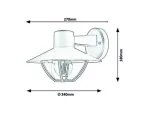 7884 Lampa zewnętrzna ścienna Almada E27 1x MAX 10 brązowy