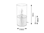3153 Lampka stołowa Zelkova E27 1xMAX40W br alu