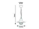 7885 Lampy wisząca zewnętrzna Almada E27 1x MAX 10 brązowy