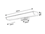 5063 Lampa łazienkowa Evron fürd LED 7 5W chromowy L50cm IP44