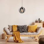 5360 Lampa wisząca Cortado E27 1xMAX40W black D25