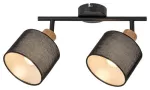 3245 Spot Miguel E14 2xMAX40W oak black