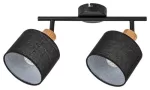 3245 Spot Miguel E14 2xMAX40W oak black