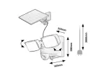 77091 Leszno solarna lampa ogrodowa ścienna LED 10W IP54 -10°C;40°C