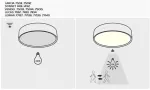 1491 Plafon/wpust Sonnet z czujnikiem ruchu LED 18W 1500lm 4000K biały 230V, 50Hz