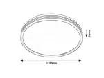 Epora,ind.ceil. LED25W, D39cm