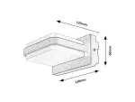 77061 Gendt lampa ogrodowa ścienna LED 12W IP44 -20°C;40°C