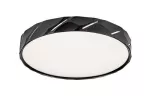 Nessira,ind.ceil. LED25W, D39cm, m.black