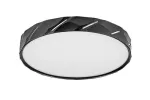 Nessira,ind.ceil. LED25W, D39cm, m.black
