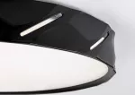 Nessira,ind.ceil. LED25W, D39cm, m.black