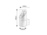 Novigrad, outdoor wall lamp, E27 1xMAX 28W, H20cm, D8,5cm, L12cm, bulb not included, IP54