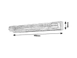 5786 Kinkiet łazienkowy ABBEY, LED, 2x5W (2x 450lm, 4000K), IP44, antyczny brąz 230V, 50Hz