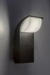 Hongkong, outdoor LED wall lamp, with shade: 660lm, without shade: 1100lm, 9W, 4000K, 10x20cm,L10cm, IP65, Class F