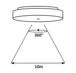 2699 Lampa sufitowa zewnętrzna Zenon LED 18W biały