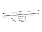 Nabil,ind.wall,LED15W, L61cm,matte white