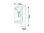 7891 Lampa zewnętrzna ścienna Silistra E27 1x MAX 60 antracyt