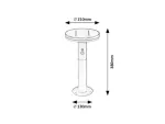 Certovo, outdoor solar wall lamp, LED4W, with shade: 360lm, without shade: 600lm, H10cm, D18,5cm, L22cm, motion sensor, IP63