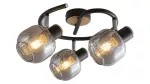 5399 Spot Salazar E14/ 3x max.40W czarny/dąb/szkło dymna 230V, 50Hz