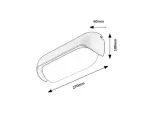 77041 Hulst lampa ogrodowa ścienna LED 13W IP65 -30°C;50°C