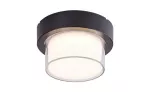 Durbe, outdoor round wall/ceiling lamp, 10W, with shade: 780lm, without shade: 1200lm, 3000-6500K, dimmable by APP, CCT by APP, RGB, WI-FI, Bluetooth, D17cm, L10cm, IP54, Class G