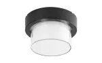 Durbe, outdoor round wall/ceiling lamp, 10W, with shade: 780lm, without shade: 1200lm, 3000-6500K, dimmable by APP, CCT by APP, RGB, WI-FI, Bluetooth, D17cm, L10cm, IP54, Class G