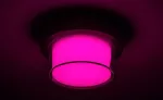 Durbe, outdoor round wall/ceiling lamp, 10W, with shade: 780lm, without shade: 1200lm, 3000-6500K, dimmable by APP, CCT by APP, RGB, WI-FI, Bluetooth, D17cm, L10cm, IP54, Class G