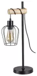 5245 Lampa stołowa Fabian E27 1x MAX 40W, czarna matowa, z włącznikiem/wyłącznikiem kablowym, wysokość 55cm