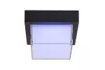 Durbe, outdoor square wall/ceiling lamp, 10W, with shade: 790lm, without shade: 1200lm, 3000-6500K, dimmable by APP, CCT by APP, RGB, WI-FI, Bluetooth, D16cm, L10cm, IP54, Class G