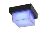 Durbe, outdoor square wall/ceiling lamp, 10W, with shade: 790lm, without shade: 1200lm, 3000-6500K, dimmable by APP, CCT by APP, RGB, WI-FI, Bluetooth, D16cm, L10cm, IP54, Class G