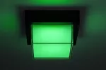Durbe, outdoor square wall/ceiling lamp, 10W, with shade: 790lm, without shade: 1200lm, 3000-6500K, dimmable by APP, CCT by APP, RGB, WI-FI, Bluetooth, D16cm, L10cm, IP54, Class G