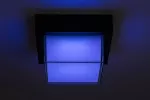 Durbe, outdoor square wall/ceiling lamp, 10W, with shade: 790lm, without shade: 1200lm, 3000-6500K, dimmable by APP, CCT by APP, RGB, WI-FI, Bluetooth, D16cm, L10cm, IP54, Class G