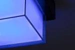 Durbe, outdoor square wall/ceiling lamp, 10W, with shade: 790lm, without shade: 1200lm, 3000-6500K, dimmable by APP, CCT by APP, RGB, WI-FI, Bluetooth, D16cm, L10cm, IP54, Class G