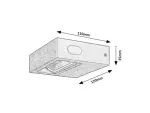 Ganges, outdoor wall lamp, with shade: 575lm, without shade: 720lm, 7W, 4000K, W12xH11cm, L3,5cm, IP65, Class G