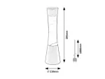 7029 Lampa dekoracyjna Lampa dekoracyjna Minka Gy6 35 20W 39 5 cm si/bl