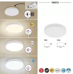 7894 Lampa zewnętrzna sufitowe Tartu 24W LED biały matowy