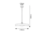 Alatar,ind.pend. E27 1xMAX40W, H150cm
