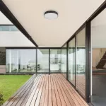 7898 Lampa zewnętrzna sufitowe Tartu 24W LED czarny matowy