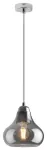 7976 Lampa wisząca Jezabel LED/ e-27 1x max.60W, IP20 19659, chrom/ kolor dymny 230V, 50Hz