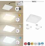 7896 Lampa zewnętrzna sufitowe Tartu 24W LED biały matowy