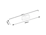 Gaten,ind.picture light, LED12W, L59cm