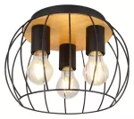 5293 Lampa sufitowa Kamala E27 3x MAX 25W black D30