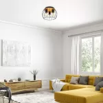 5293 Lampa sufitowa Kamala E27 3x MAX 25W black D30