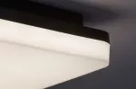 Pernik outdoor square ceiling lamp, with shade: 2400lm, without shade: 2565lm, 24W, 4000K, D28cm, H5cm, IP54, IK08, Class F