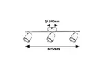 5047 Spot Solange Led / 18W biały / złoty 230V, 50Hz
