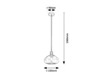 Dvora,ind.pend. E27 1xMAX40W, H150cm