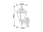 7836 Kinkiet górny Madrid E27/60W złoto anty. czujnik ruchu 230V, 50Hz