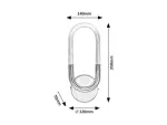 Irelia,ind.wall,LED9W,H35cm,satin chrome