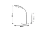 Adelmo,ind.table, LED10W, H33cm, black